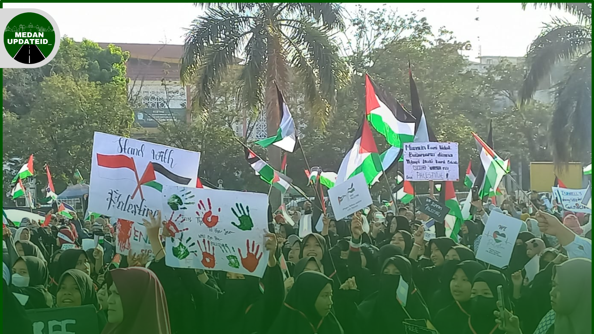 Tokoh Agama dan Warga Sumut Gelar Aksi Bela Palestina
