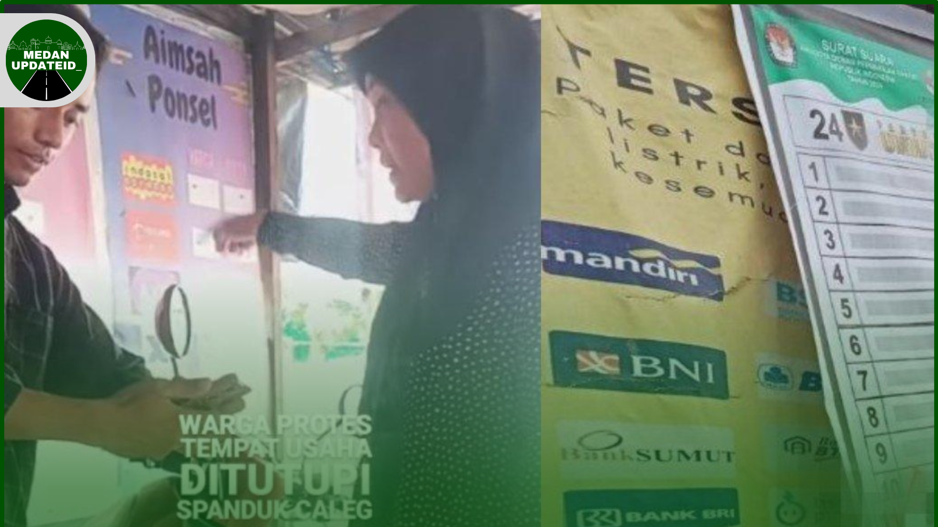 Caleg DPRD Medan Ngamuk ke Warga, Karena Spanduk yang Dipasang Tanpa Izin Dicopot
