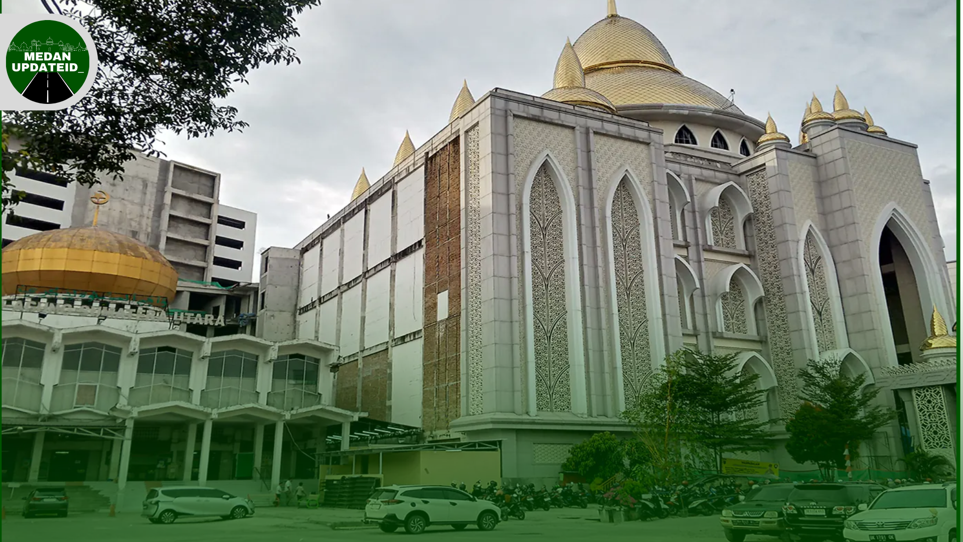 Pesona Masjid Agung Medan, yang Disertai Lift dan Eskalator